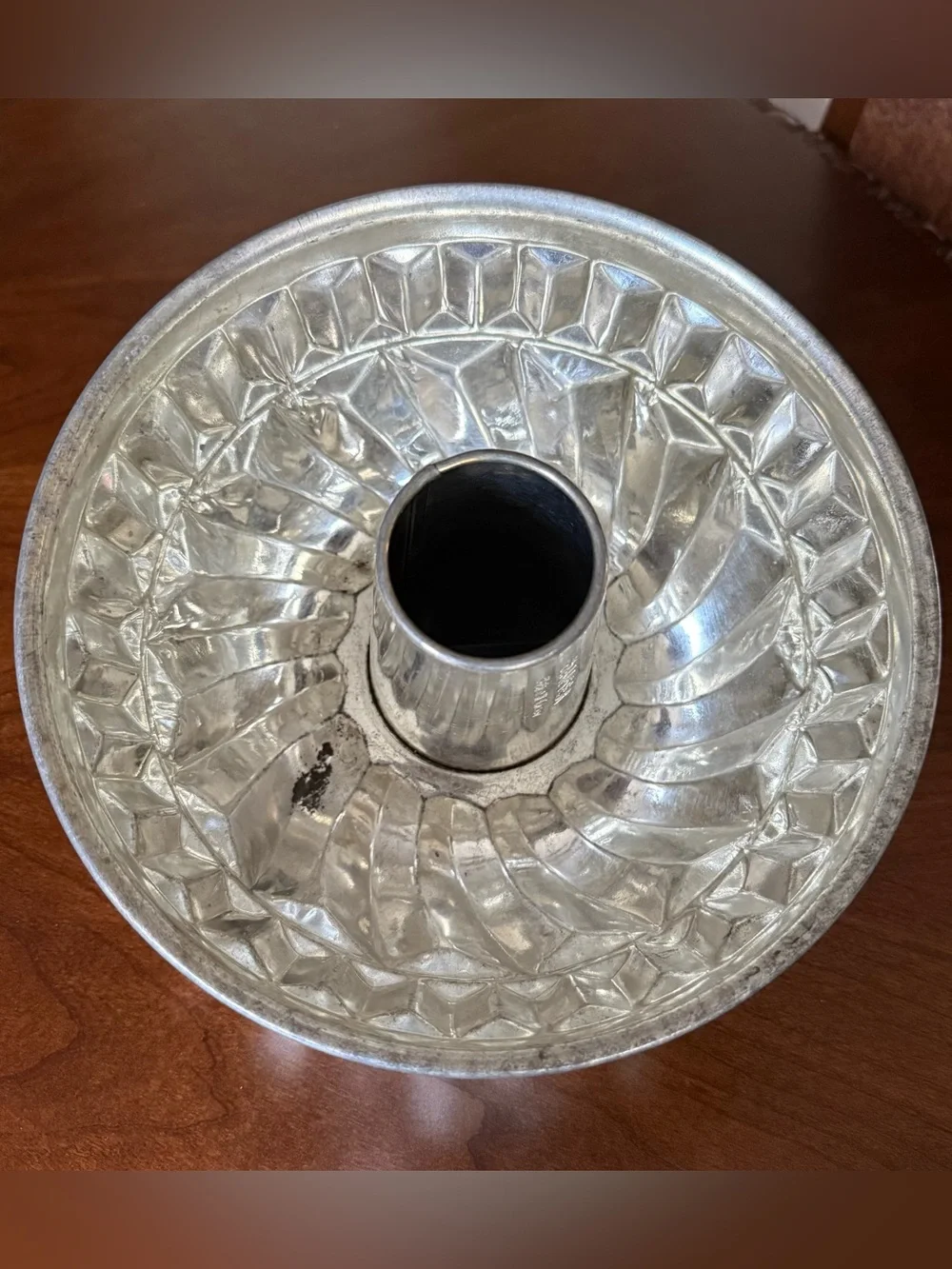 MCM Kaiser Bundt Pan West Germany Aluminum Fluted Cake Mold Jello Farmhouse 8.5”